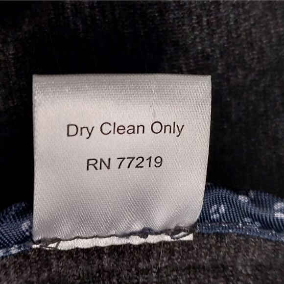 NWOT! JOSEPH ABBOUD! CHARCOAL GRAY FINE KNIT 3 BUTTON BLAZER, JACKET! SZ L - Picture 11 of 12